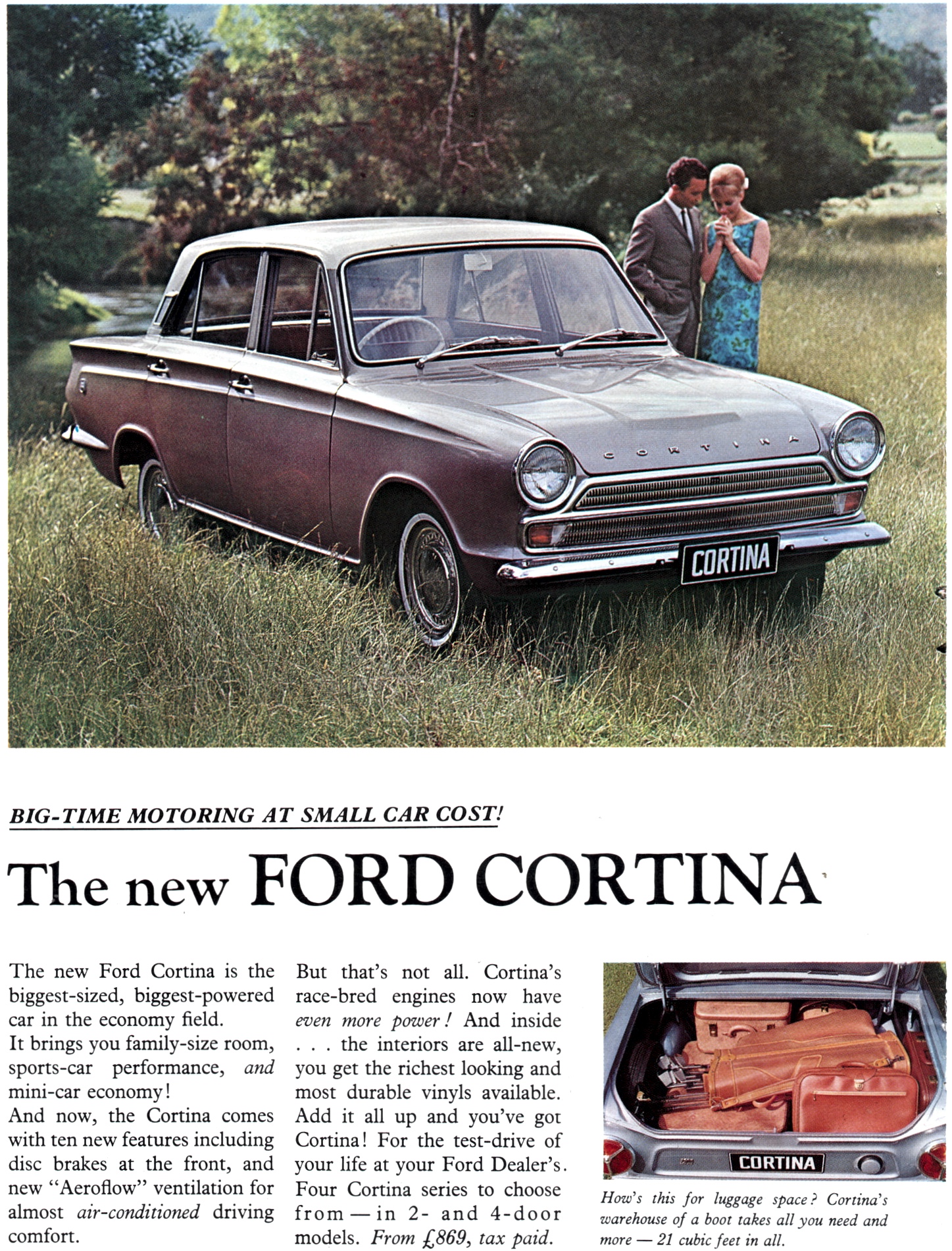 1965 Ford Australia Model Range Brochure Page 1